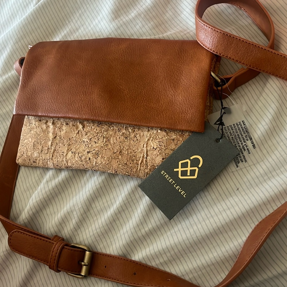 Small Brown leather cross body bag